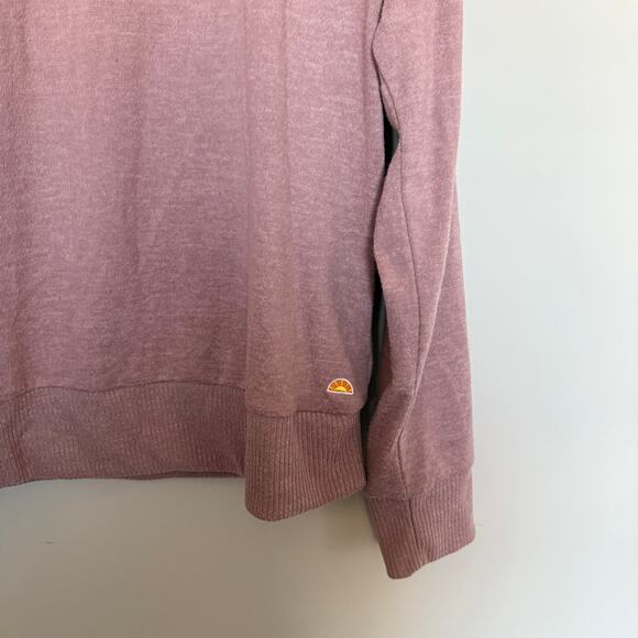 C&C California Womens Sweater Large Pink Long Sleeve Logo Casual Spring Contrast - Picture 2 of 5